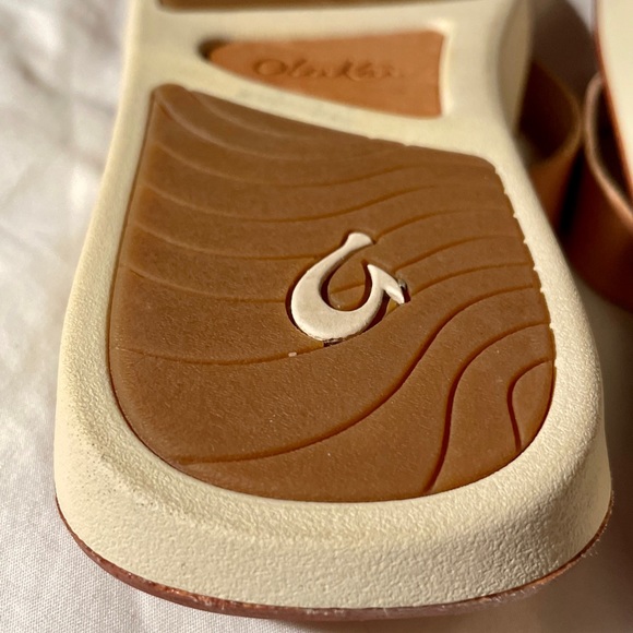 Olukai Honu Womens Beige Thong Flip Flops Sandals Size 7 - Picture 7 of 7
